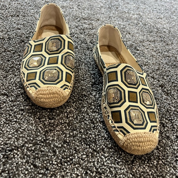 Tory Burch Cecily Embellished Sequin Espadrille Flats - Picture 6 of 10